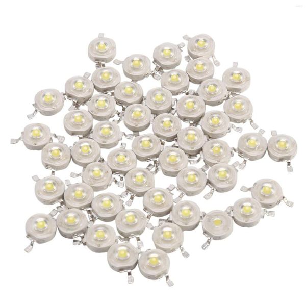 Cordas 50pcs 1W Diodo de alta potência Cool White Led Beads 1 WaLamp Chip 3V-3.4V