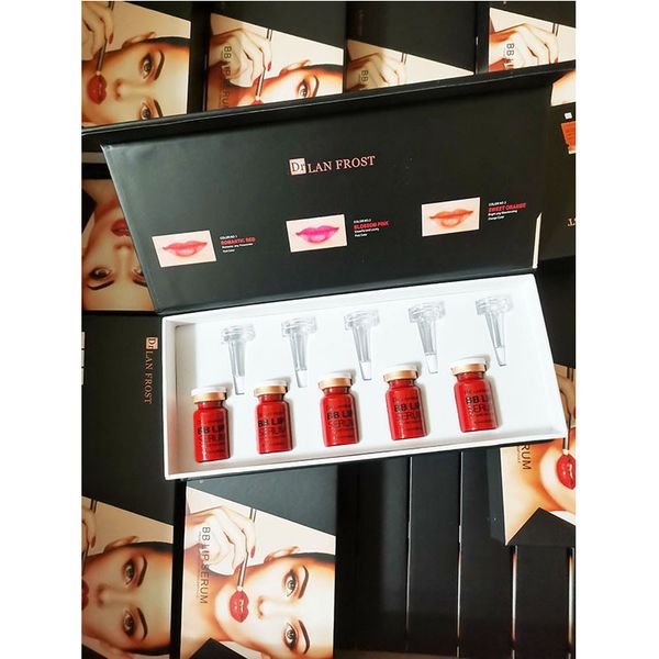 5 fiale da 8 ml coreano BB Lips Ampoule Siero Romantic Red Lip Gloss Pigmento per trucco permanente