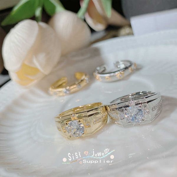 Designer Buccellati Ring Luxury Top Mini Set Zircônio Diamante Anel de casamento Banhado a ouro Abertura como presente de Dia dos Namorados para melhores amigos Acessórios de anel joias 5A