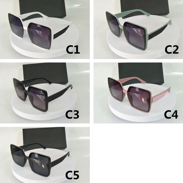 Occhiali da sole quadrati da donna di lusso Protezione UV Occhiali da sole firmati vintage di moda per uomo Occhiali classici