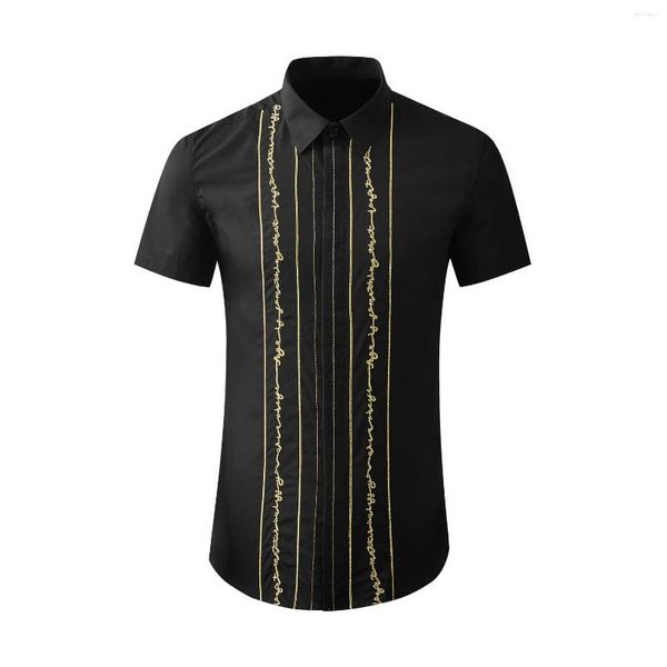 Camisas casuais masculinas de alta qualidade jóias de luxo moda sólida camisa de linho cubana praia tops bolso camisas masculinas
