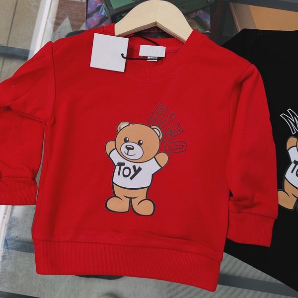 Baby Designer Sweater Kid Hoodies Kids Roupas Menina Menino Com Capuz Solto Criança Suéteres Top Marca Manga Comprida com Design de Letra Streetwear Primavera Outono Inverno