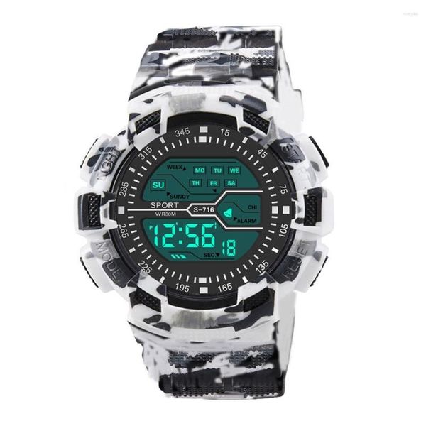 Нарученные часы Men Fashion Digital Electronic Electronic Watch Dempret Dempret Dempred для открытого спортивного водонепроницаемости Hombre Hombre