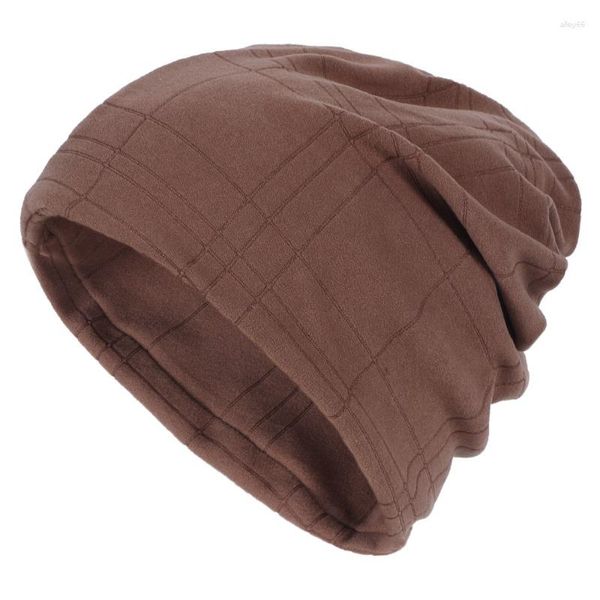 Bandanas usando um chapéu solto com protetor de pescoço retrô e versátil para homens e mulheres no outono e inverno