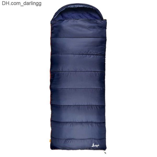 Saco de dormir retangular com capuz de 30 graus Mountain azul 35 