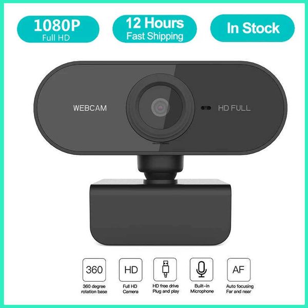 Câmera Web USB Laptop Desktop para reuniões de escritório em casa com MIC Full HD Web Cam Webcam 1080P Conferência PC Webcam Foco automático HKD230825 HKD230825 HKD230828 HKD230828