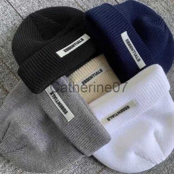 Cappelli a tesa larga 2021 Autunno e inverno New coreano piccola etichetta cappello lavorato a maglia cappello freddo uomini e donne casual tutto-fiammifero cappello a pelo lettera di lana J230829