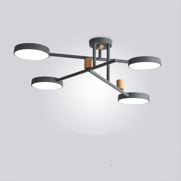 Lampadari Soggiorno nordico Luci da pavimento basse Macaron Camera da letto principale Casa Generosa Cucina in legno Lampade a sospensione Illuminazione