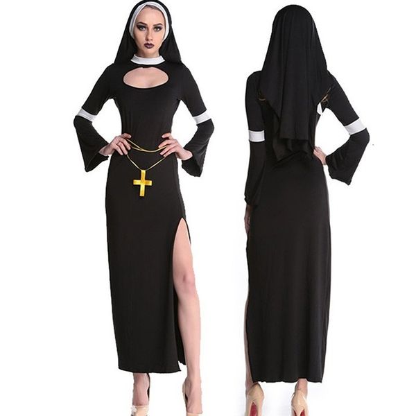 Urban Sexy Dresses 2023 Halloween-Kostüme für Männer und Frauen, Erwachsene, Cosplay, Priester, Bühnenauftritt, Kleidung 230829