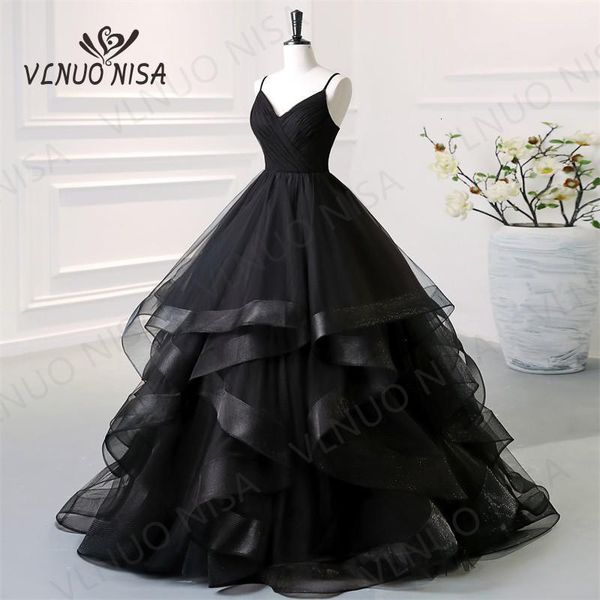 Urban Sexy Dresses Mode Spitze Weinrot Schwarz Quinceanera Kleid Spaghettiträger Geraffte Organza Vestidos De 15 Debütantin Kleid Böhmen Prinzessin 230828