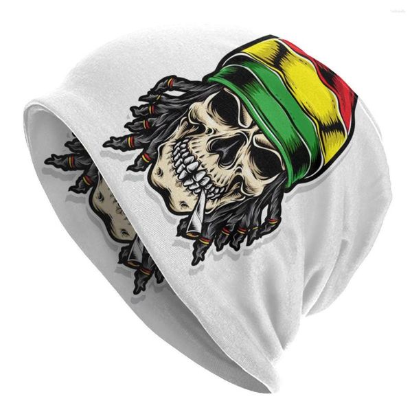 Berets Cool Rasta Lion of Judah Art Dreadlock Rastafari Caps Hip Hop Outono Inverno Ski Skullies Gorros Chapéu Quente Bonnet Knit