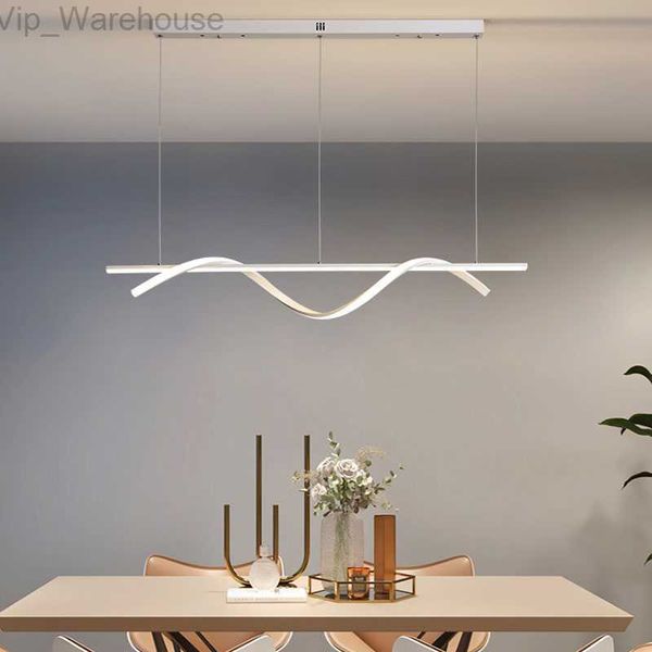 Nordic LED Kronleuchter Weiß Minimalismus Decke Anhänger Lichter für Wohnzimmer Esszimmer Neuheit Küche Lampen Wohnkultur Beleuchtung HKD230829