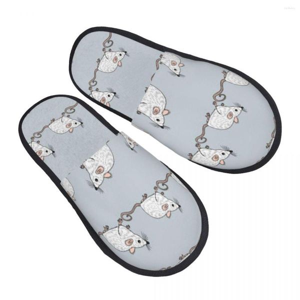 Pantofole Cartoon Rats Mouse Pantofola per donna Uomo soffice inverno caldo per interni