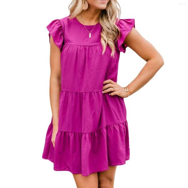 Lässige Kleider, Sommermode, Übergröße, süßes Babydoll-Kleid, ideale Geschenke für Mädchen, Damen, Frauen, Nov99