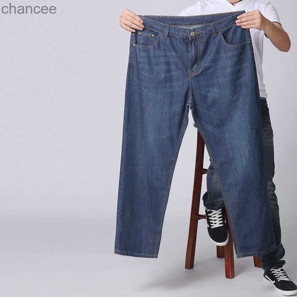 Джинсы мужской прямой брюки супер большая одежда 2019 Новая дешевая буйная обычная мода -повседневная капуста плюс джинсы дополнительного размера 36 47 48 HKD230829