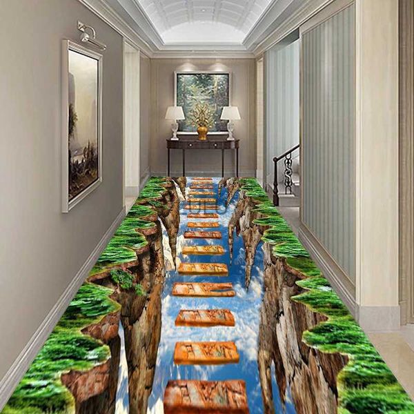 Tatami Halı 3d Halılar Oturma Odası için Komik Macera Zemin Alanı Kil Rugs Çocuklar için Dekoratif Uzun Koridor Koridoru Mutfak Mat HKD230829