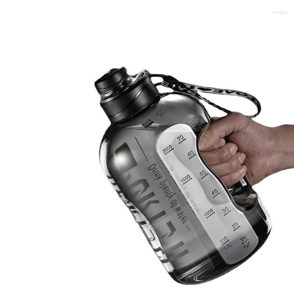 Wasserflaschen 2700 ml Gym Radfahren Tasse Raum PP Material Präzise Skala Tragbare Große Kapazität Flasche Für Männer Mit Sport Fitness