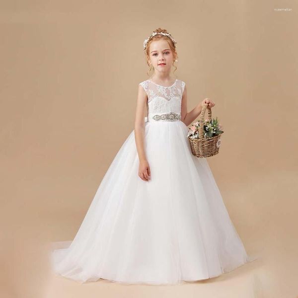 Abiti da ragazza Abiti da ragazza Abiti eleganti da principessa per bambini Abito da sposa per feste per bambini per il compleanno 2-14T