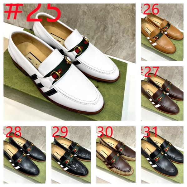 Alta qualità originale 1: 1 Big Size 38-46 Marchi di lusso Hot Slip-on modello in pelle con nappa intrecciata Mocassini casual Business Designer da uomo Scarpe eleganti formali