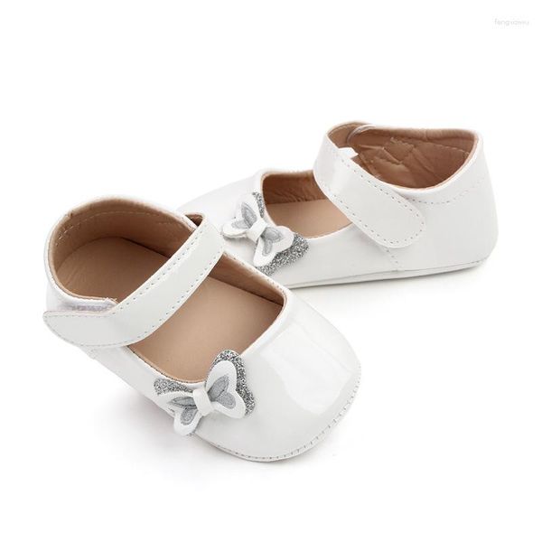 Primi camminatori Neonate Mary Janes Scarpe per bambini PU Principessa Morbido camminatore Moda per bambini Fiocco carino