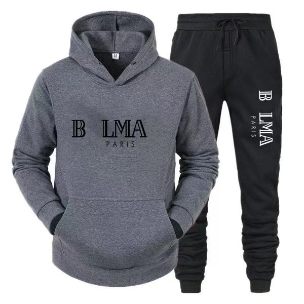 Männer Designer Trainingsanzüge Hoodies Hosen Set Mit Kapuze Herren Schweiß Anzüge Schwarz Solide Marke Herbst Winter Hoodie Sportsuit 3XL