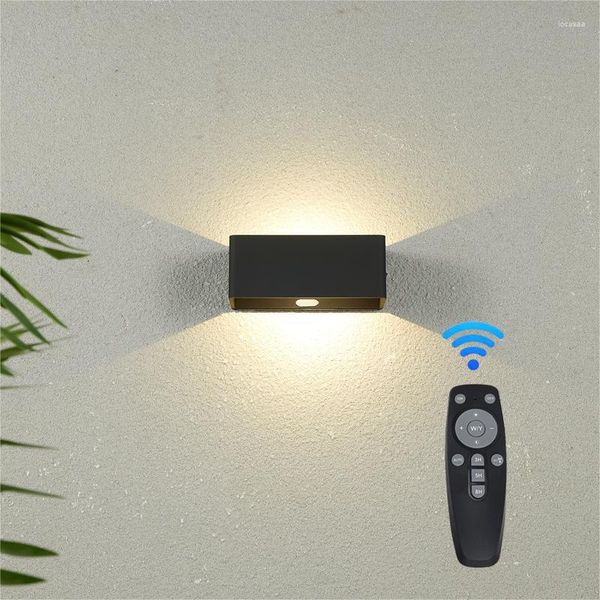 Lâmpada de parede controle remoto usb recarregável interior pir sensor de movimento luz magnética com 4400mah bateria operado