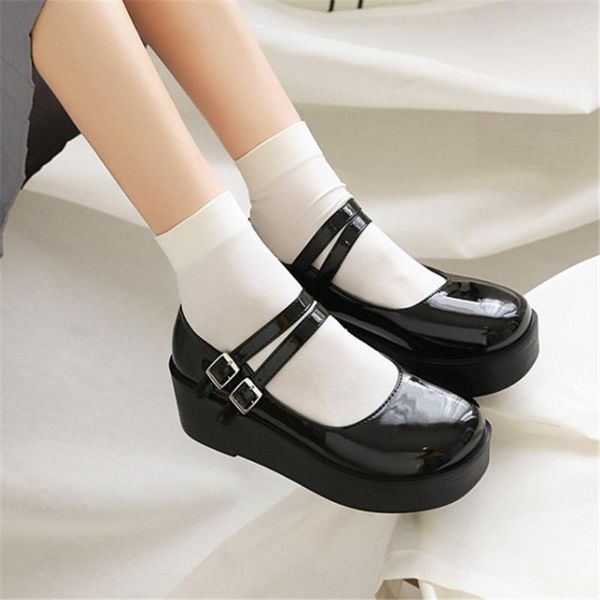 Платье обуви Pxelena японское стиль девушки Jk lo косплей Мэри Джейнс клиновая платформа высокие каблуки толстые подошвы лиале