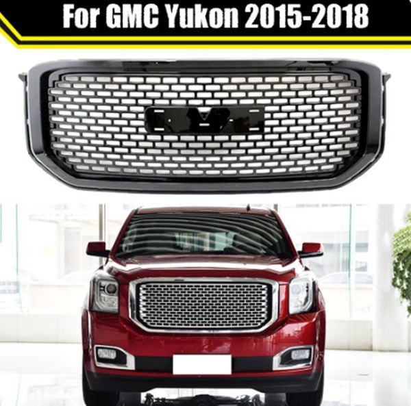 Grille de pare-choc avant en maille, garniture de capot avant, grilles de course supérieures, calandre de radiateur pour GMC Yukon 2015 – 2018, pièces de Modification de voiture