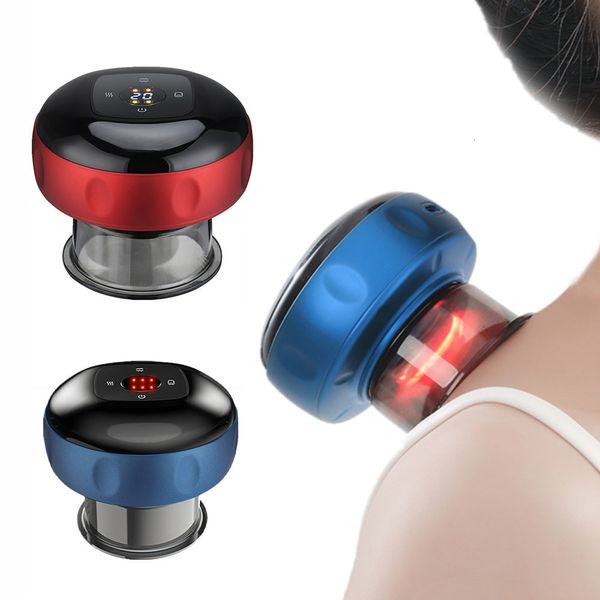 Massageador traseiro Smart Cupping Vácuo Massagem Frascos Aquecimento Ventosa Celulite Chinês Elétrico Cupping Terapia Corpo Relax Guasha Latas 230828