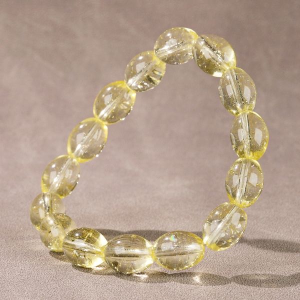 Bracelet de perles élastiques en jade de quartz doré pour unisexe Bracelets bon marché Bracelet de créateur Femme Usure quotidienne Bracelets Designer Femme Bijoux Bijoux