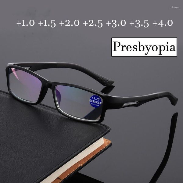 Occhiali da sole Anti luce blu Occhiali da lettura Donna Uomo Occhiali da vista Presbiopia ottica Occhiali da vista unisex TR Sport Occhiali lungimiranti Diottrie