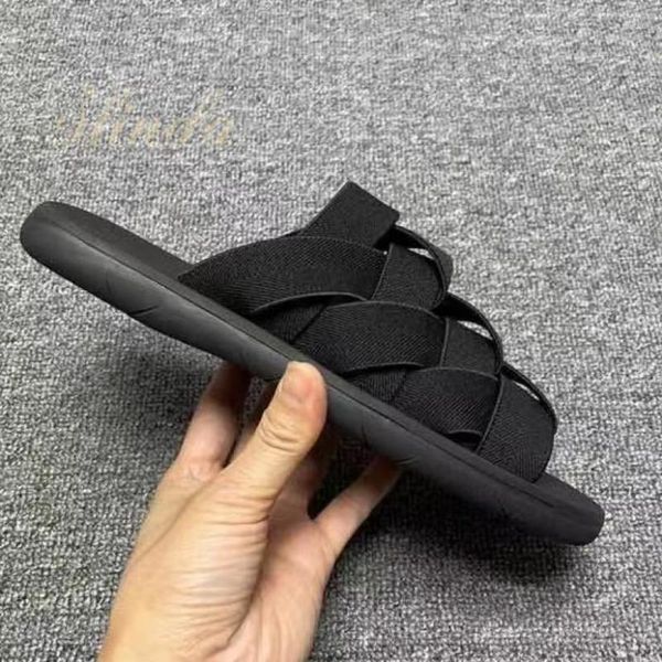 Slippers Summer Man Elastic Braid Belt Bell Beach Shoes Outter Wear Band Sandals