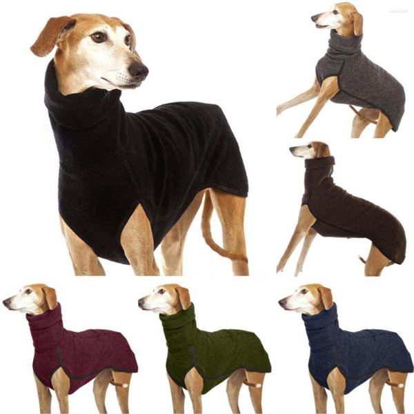 Vestuário para cães Pet Inverno Gola Alta Jumper Sweater Greyhound Whippet Roupas Lurcher Casaco