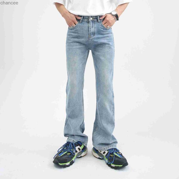 Herren Straight Jeans Show Leg Long Multi-Color Jeans Koreanische Version All Match Wide Leg Street Campus Lässig Bequem S-XL HKD230829