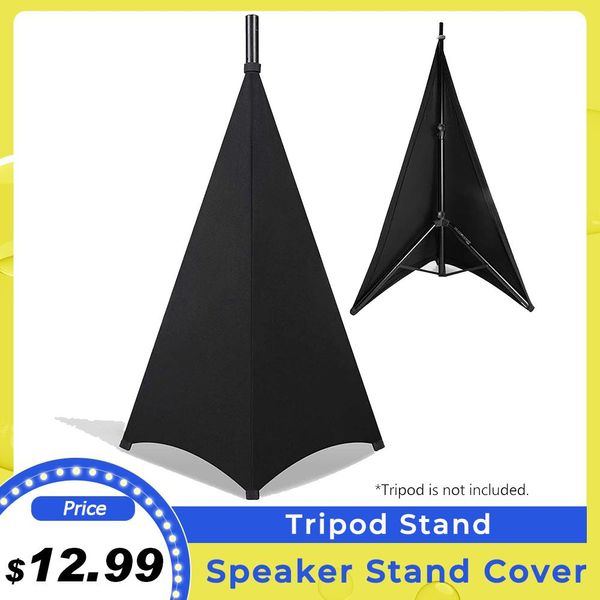 Shorts Universal DJ Light Speaker Stand Cover Triple -Side -Stativ -Ständer Rock Scrim Cover Dehnbares Material (Stativ nicht enthalten)