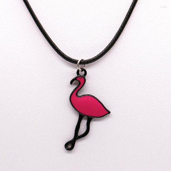 Anhänger-Halsketten, modische Charm-Halskette, Schmuck, kreativer Flamingo, süßes Mädchen, Weihnachtsgeschenk