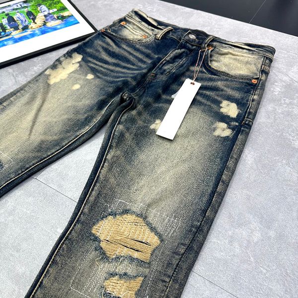 23SS Nuovo maschile High Street Fashion Brand Designer Jeans Biker Slimt Motorcycle Denim Jean Chd2308292 Megogh Goddess456