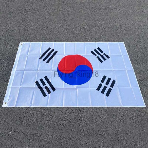 Spedizione gratuita bandiera aerxemrbrae 90 x 150 cm Corea del Sud Bandiera coreana Banner Bandiere Tessuti in poliestere di alta qualità HKD230829