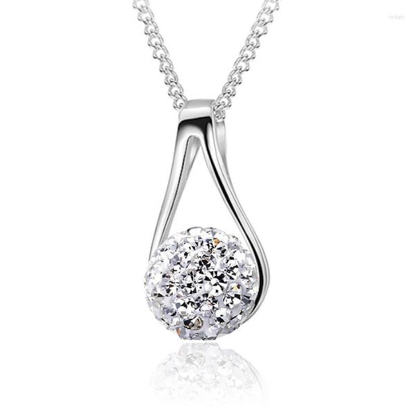 Anhänger 925 Sterling Silber Mode Shambhala Glänzende Kristall Anhänger Halsketten Für Frauen Schmuck Geburtstag Geschenk Großhandel