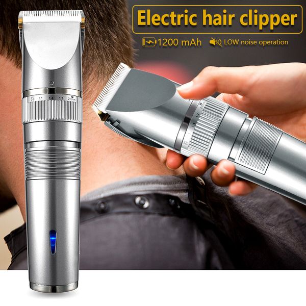 Electric Shavers Professional Trimmer Trimmer Цифровой USB -перезаряжаемый клиппер для мужчин стрижки керамическая лезвия бритва