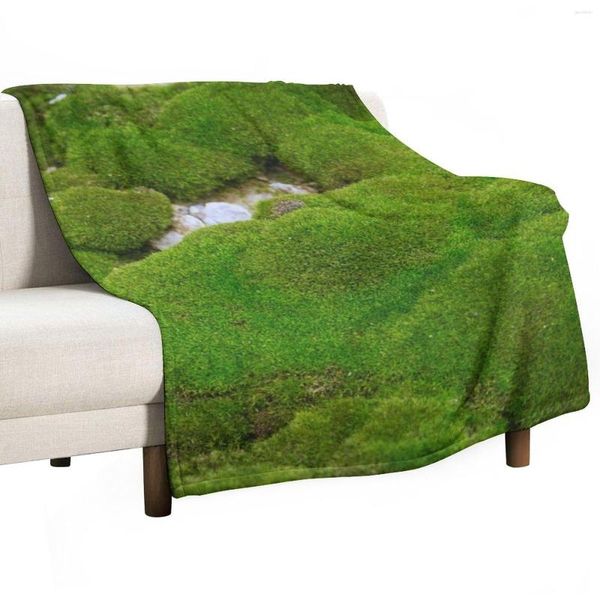 Mantas World Of Moss II Manta de tiro Dormitorio Esenciales Fundas de cama ponderadas Fluffy