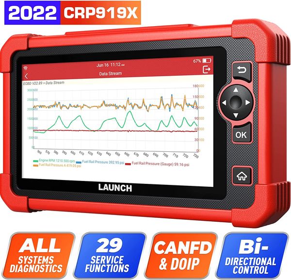 lançamento global crp919x crp919 919x crp909 909x crp909e crp 909 obd2 dispositivo g obd scanner de diagnóstico de direitos autorais completos para todos os carros