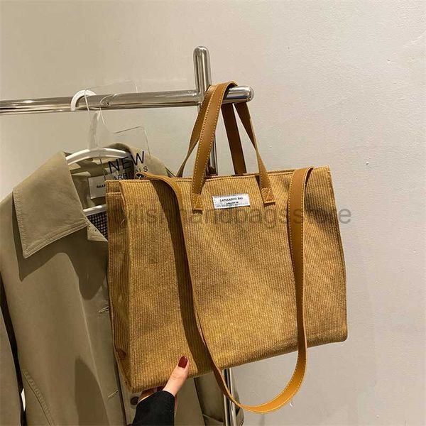 TOTES CORUROY Tuval Kadın Çanta Kadınlar Günlük Omuz Çantası Katlanabilir Yeniden Kullanılabilir Alışveriş Çantası Plaj Bagstylishhandbagsstore