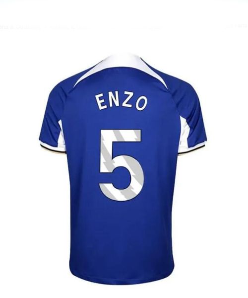 5 Enzo 23-24 Futbol Forması Thai Kalite Toptan Uzak Ev Özelleştirilmiş Jersey 17 Sterling 23 Gallagher 31 Madueke 33 Fofana 32 Cucurella 15 Mudryk Dhgate Toptan