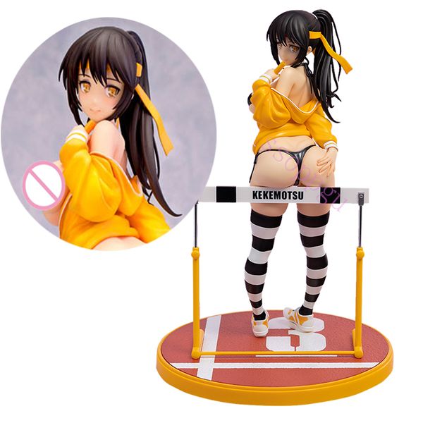 Fingerspielzeug Skytube Figur Hürde Shoujo Kekemotsu Mataro Toshiue Kanojo Anime Mädchen PVC Action Figur Spielzeug Statue Erwachsene Sammlung Modell Puppe