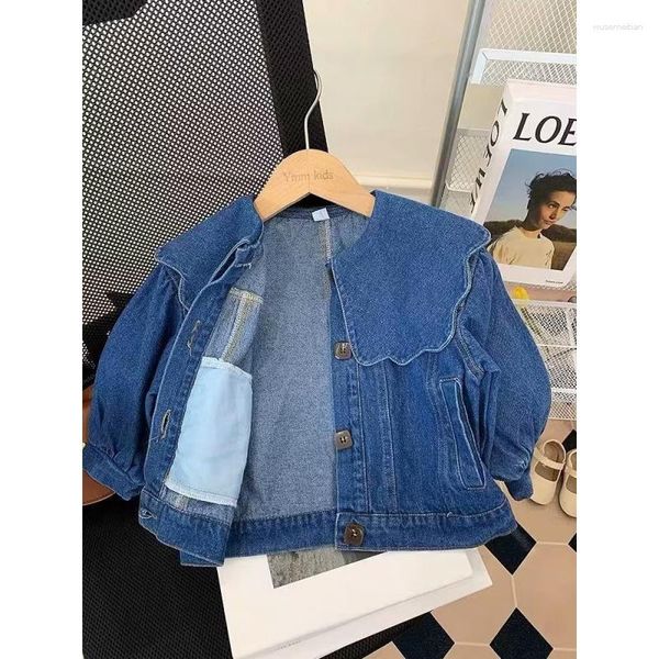 Giubbotti Primavera Bambini Denim 2023 Neonata Abbigliamento per bambini Top Jean Vestiti Abiti in capispalla 2 3 4 5 6 anni