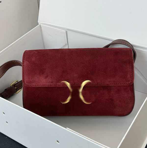 Wildleder-Klappentasche für Damen, Designer-Tasche, Schultertaschen, Achseltasche, Damen-Vintage-Tasche, Geldbörse, Nubukleder-Handtasche, Einkaufstasche, glattes Leder, Innenausstattung, Luxus-Tasche, verstellbarer Riemen