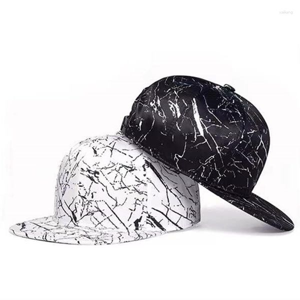 Top Caps 2023 Orijinal hip hop şapkası grafiti deri erkek moda beyzbol şapkası ayarlanabilir snapback yüksek kaliteli düz brim gorras