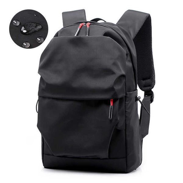 Mochila multifuncional à prova d'água para computador, bolsa escolar masculina de luxo para estudantes, casual, plissada, 15,6 polegadas, bolsa para laptop hkd230828