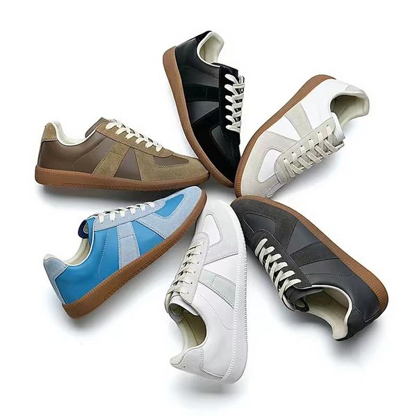 Stilista Scarpe casual Maisons Sneakers Uomo Donna Sneaker MM6 Scarpe sportive in pelle scamosciata Suola in gomma Fodera in cotone Scarpe da basket da esterno